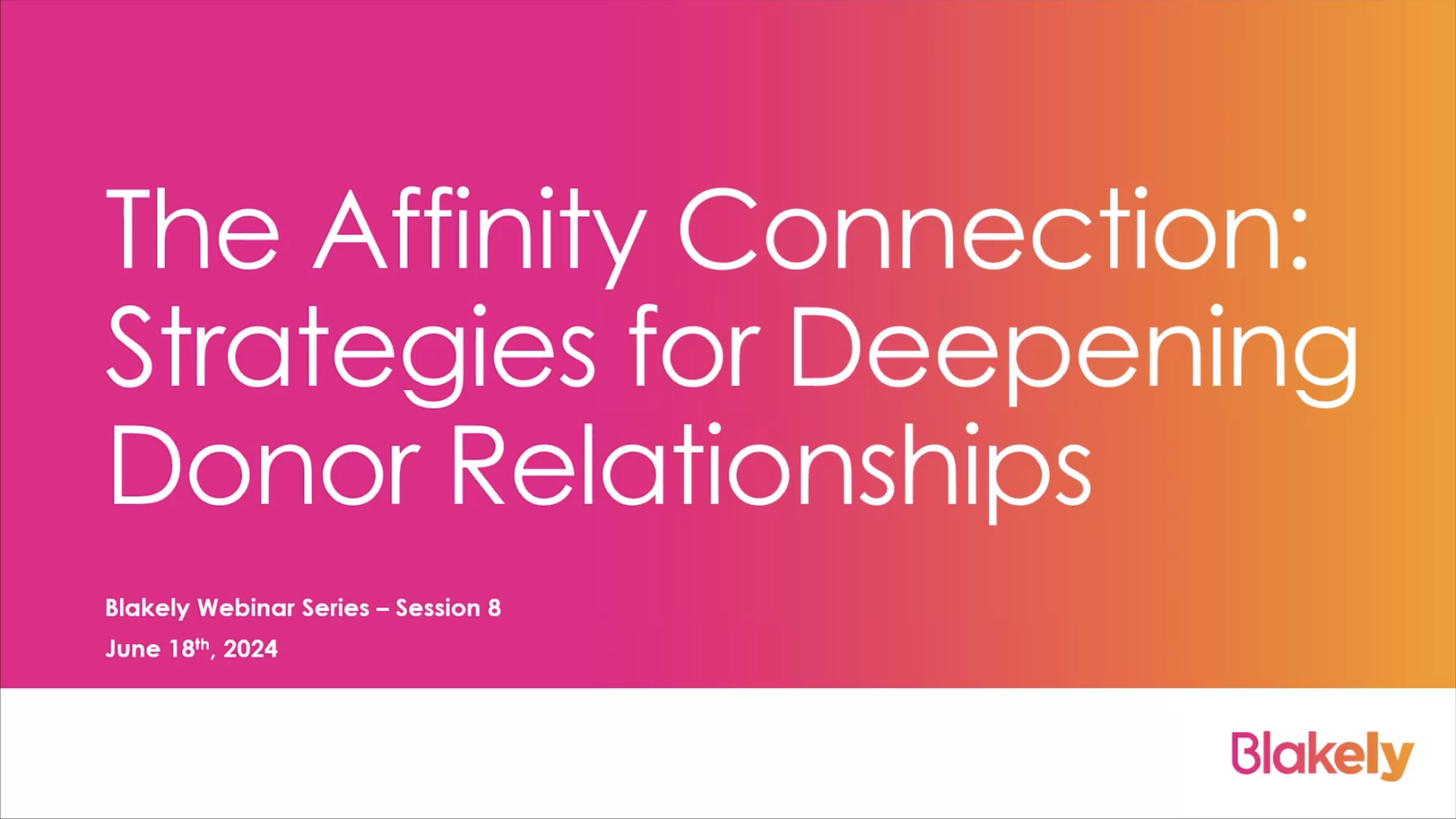 The Affinity Connection