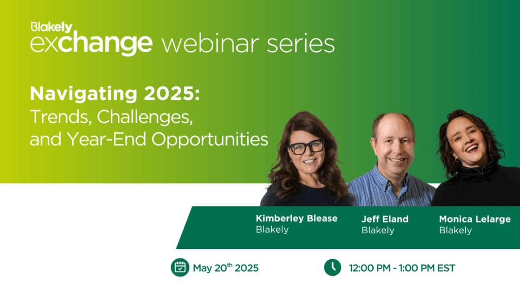 Blakely Fundraising | Webinar: Navigating 2025: Trends, Challenges, and ...